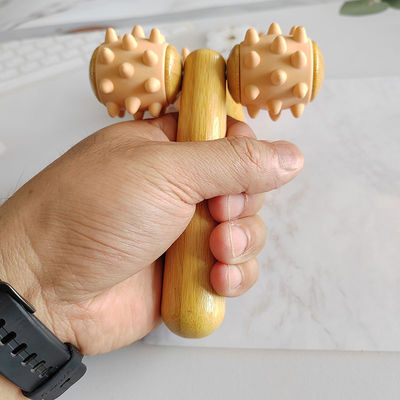Body Massage Equipment Summer 2024 Trending Arrivals Handheld Massage Roller Eye Massage Roller Stick Wood 3D Roller Face Massager