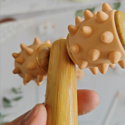 Body Massage Equipment Summer 2024 Trending Arrivals Handheld Massage Roller Eye Massage Roller Stick Wood 3D Roller Face Massager
