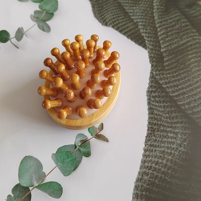 Body Muscles Brown Popular Natural Bamboo Gua Sha Scalp Massage Airbag Comb Wooden Guasha Tool Head Relax Massager Hair Health Care Beauty Brush