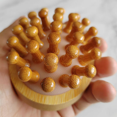 Body Muscles Brown Popular Natural Bamboo Gua Sha Scalp Massage Airbag Comb Wooden Guasha Tool Head Relax Massager Hair Health Care Beauty Brush