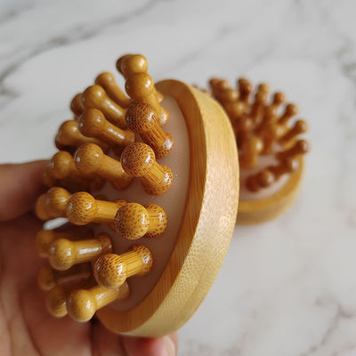 Body Muscles Brown Popular Natural Bamboo Gua Sha Scalp Massage Airbag Comb Wooden Guasha Tool Head Relax Massager Hair Health Care Beauty Brush