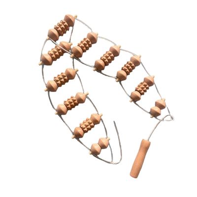 Body Massager 2024 Arrivals Custom Logo And Packing Wooden Back Massage Roller Tool Wooden Massager For Beech