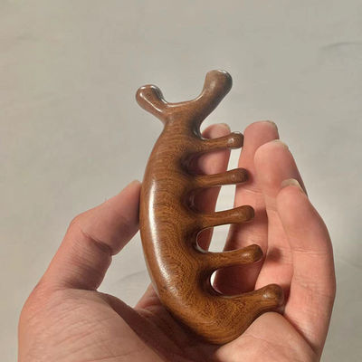 Head Massage Equipment 2023 Natural Sandalwood Gua Sha Scalp Massage Comb Wooden Guasha Tool for Hair Care and Head Relax