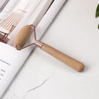 Brown Beech Wooden Guasha Facial Massager Handheld Muscle Relaxation Massage Roller Gua Sha Wood Therapy Massage Tools