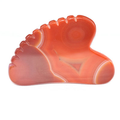 Customized Logo Availabled Natural Carnelian Facial Jade Guasha Skin Care Tool for Body Massage Equipment Needs