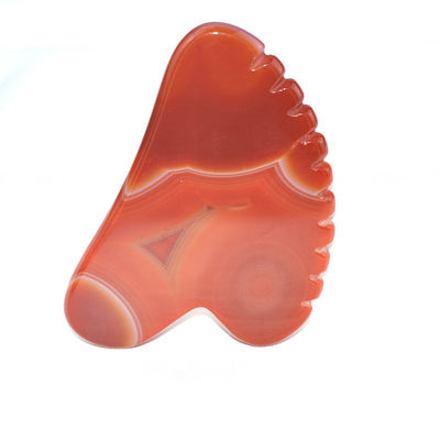 Customized Logo Availabled Natural Carnelian Facial Jade Guasha Skin Care Tool for Body Massage Equipment Needs