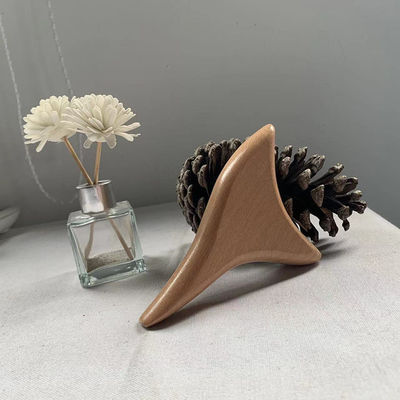 Facial Massager Triangular Cone Shape Beech Wood Gua Sha Massage Scraping Board Wooden Guasha Massager Body Selfcare Spa Muscle Relax Tool