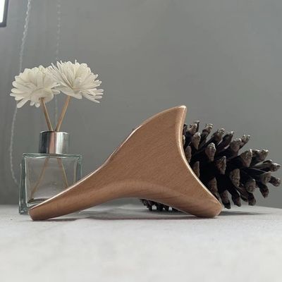 Facial Massager Triangular Cone Shape Beech Wood Gua Sha Massage Scraping Board Wooden Guasha Massager Body Selfcare Spa Muscle Relax Tool