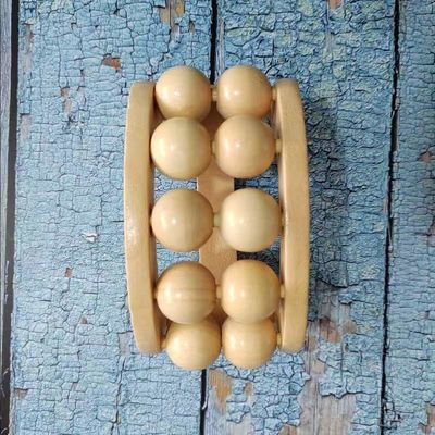 2024 Wooden Gua Sha Meridian Ball Massager Body Muscles Massage Roller for Whole Body Relaxation and Spa Selfcare