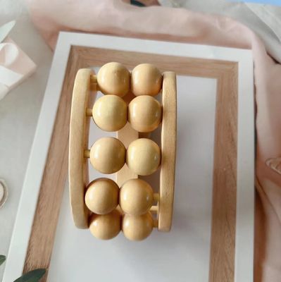 2024 Wooden Gua Sha Meridian Ball Massager Body Muscles Massage Roller for Whole Body Relaxation and Spa Selfcare