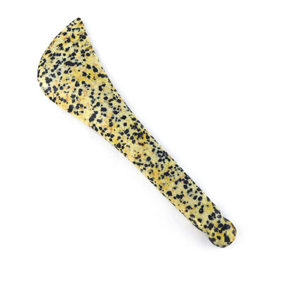 Spotted Stone Gua Sha Scraping Eye Spoon Beauty Guasha Stick Facial Massage Stick Eye Beauty Body Spa Reflexology Tool Full-body Massager