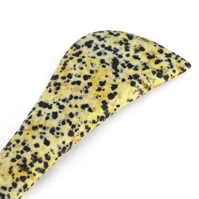 Spotted Stone Gua Sha Scraping Eye Spoon Beauty Guasha Stick Facial Massage Stick Eye Beauty Body Spa Reflexology Tool Full-body Massager