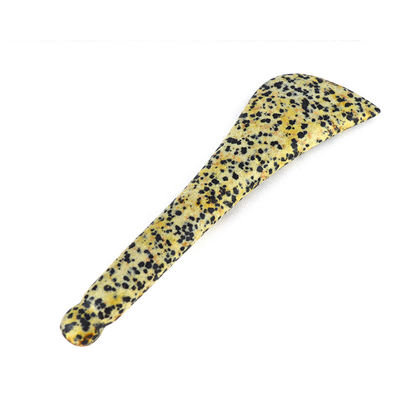 Spotted Stone Gua Sha Scraping Eye Spoon Beauty Guasha Stick Facial Massage Stick Eye Beauty Body Spa Reflexology Tool Full-body Massager