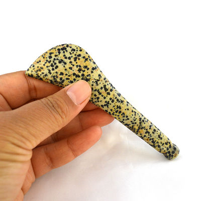 Spotted Stone Gua Sha Scraping Eye Spoon Beauty Guasha Stick Facial Massage Stick Eye Beauty Body Spa Reflexology Tool Full-body Massager