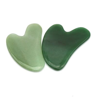 2024 Massage Guasha Scarping Green Aventurine Gua Sha Board for Lymphatic Drainage