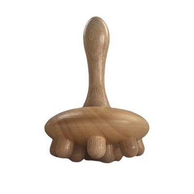 2024 Mushroom Cup Body Contour Roller Lymphatic Drainage Therapy Gua Sha Wooden Trigger Point Massager for Performance