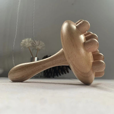 2024 Mushroom Cup Body Contour Roller Lymphatic Drainage Therapy Gua Sha Wooden Trigger Point Massager for Performance