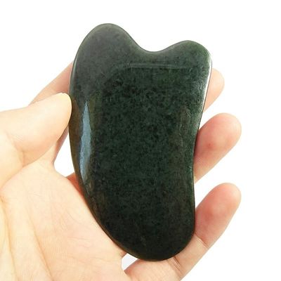 Facial Massager Natural Nephrite Jade Stone Gua Sha Board for Face and Body Skincare SPA Acupuncture Therapy Treatment