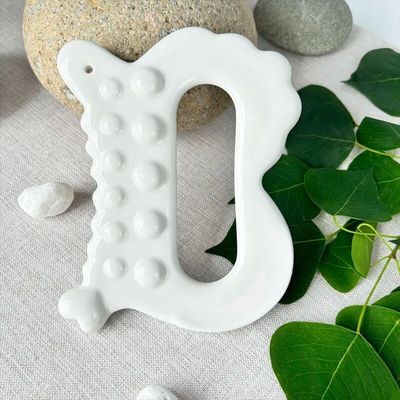 Customizable Gua Sha Massage Tool Creamic Guasha Stone Board for Soft Tissue Scraping on Back Legs Arms Neck Shoulder SPA