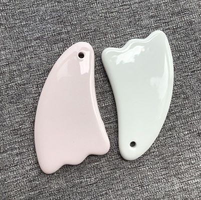 2024 Design Multi Function Unique Ceramics Guasha Scraping Facial Body Gua Sha Massager for Face and Body Rejuvenation