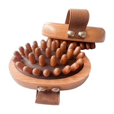 Handheld Beech Wood Gua Sha Brush for Household Massage Dredge Meridians and Enhance Skin Care Routine at Home