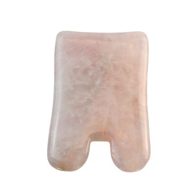 2024 Arrivals Natural Rose Quartz Pink Jade Gua Sha Massage Hair Comb Massage Guasha Scraping Head Massage Face Massage Tool