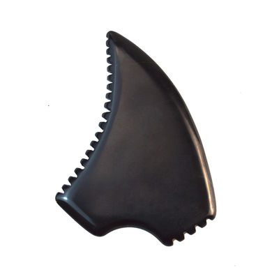 Muscle Massage Function Triangle Shape Natural Black Bian Stone Gua Sha Scraping Board for Facial and Body Spa Massage