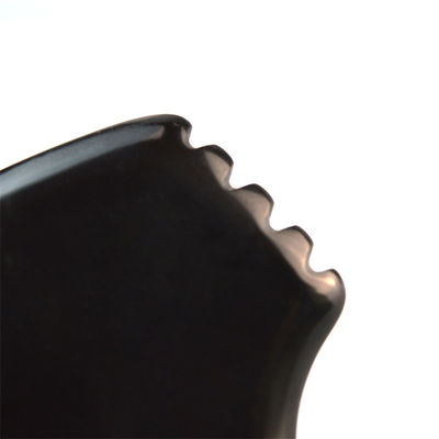 Muscle Massage Function Triangle Shape Natural Black Bian Stone Gua Sha Scraping Board for Facial and Body Spa Massage