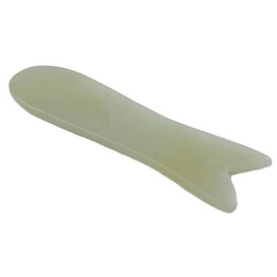 Body Massager Properties Massager Xiuyan Jade Fish Shaped Gua Sha Facial Skincare Tool Anti-aging Guasha Face Tool