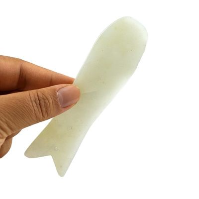 Body Massager Properties Massager Xiuyan Jade Fish Shaped Gua Sha Facial Skincare Tool Anti-aging Guasha Face Tool