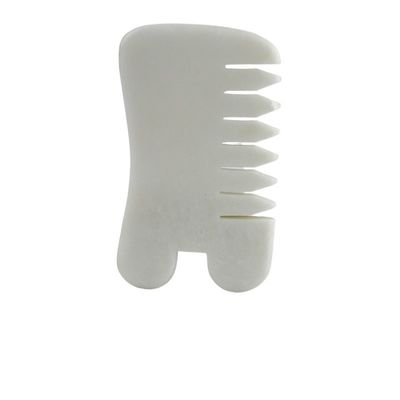White Jade Guasha Hair Salp Tools Massage Scraping Massage Tool Gua Sha Comb Jade For Face Neck Head And Body