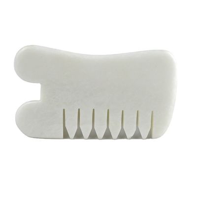 White Jade Guasha Hair Salp Tools Massage Scraping Massage Tool Gua Sha Comb Jade For Face Neck Head And Body