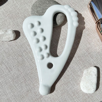 Skincare Gua Sha Facial Massager Guasha Lymphatic Drainage Tool For Face And Body Massage Ceramic Guasha Board