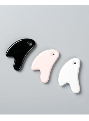 V-Face Lifting Ceramic Guasha Massage Tool for Lymphatic Drainage and Medical Grade Gua Sha Board