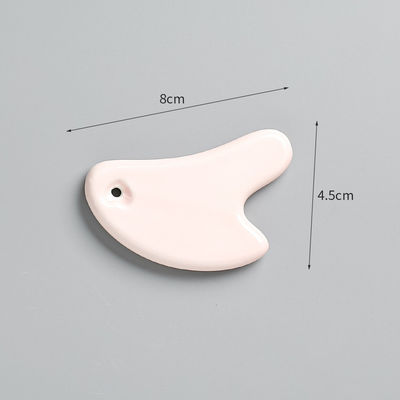 Self Skin Care Spa Facial Lifting Beauty Salon Equipment Heart Shape Mini Massage Ceramic Gua Sha Tool for Facial Massager