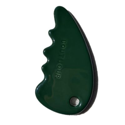 Facial Massager Gua Sha Stone in Green Color for Self Skin Care and Beauty Salon