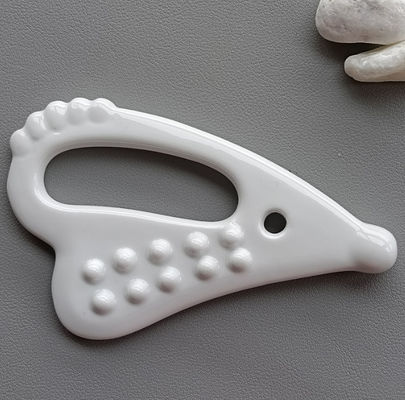 Self Skin Care Spa Facial Lifting Heart Shape Massage Ceramic Gua Sha Tool Guasha Stone for White Face