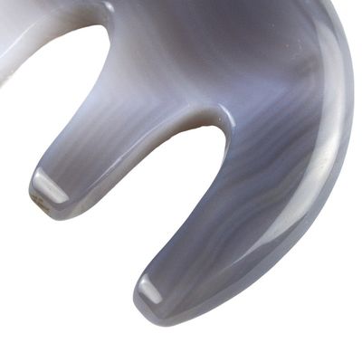 Body Massager Natural Agate Gua Sha Scalp Head Massage Comb Guasha Facial Spa Skin Care Beauty Salon Tool Hair Brush