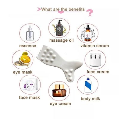 Ceramic Gua Sha Facial Massager Tool Customized Logo Guasha Board for Facial Body Skin SPA Acupuncture Therapy Massage