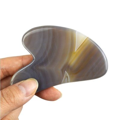 Facial Massager Heart Shape Natural Agate Gua Sha Massage Tool for Body Muscles Self Skin Care Spa Facial Lifting Beauty Salon