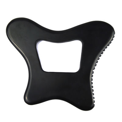 Custom Logo Guasha Stone Black Bian Stone Gua Sha Massage Tool for Body Relaxation and Self Skin Care
