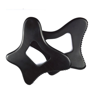 Custom Logo Guasha Stone Black Bian Stone Gua Sha Massage Tool for Body Relaxation and Self Skin Care