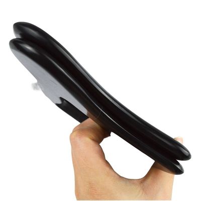 Custom Logo Guasha Stone Black Bian Stone Gua Sha Massage Tool for Body Relaxation and Self Skin Care