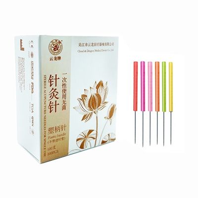 Massage Tools 100 PCS Less Pain Colorful Plastic Handle Acupotomy Needles Small knife Needle for Customized Logo Availabled