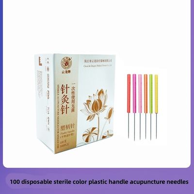 Massage Tools 100 PCS Less Pain Colorful Plastic Handle Acupotomy Needles Small knife Needle for Customized Logo Availabled