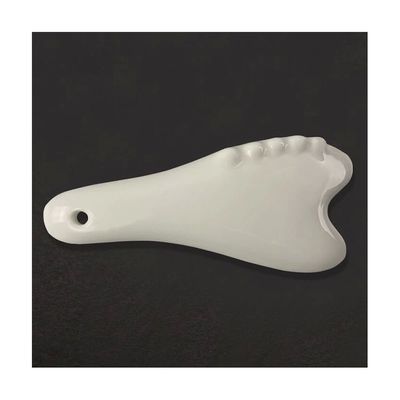 White Ceramic Gua Sha Massage Tool for Acupressure Facial and Body Massage Experience the Benefits
