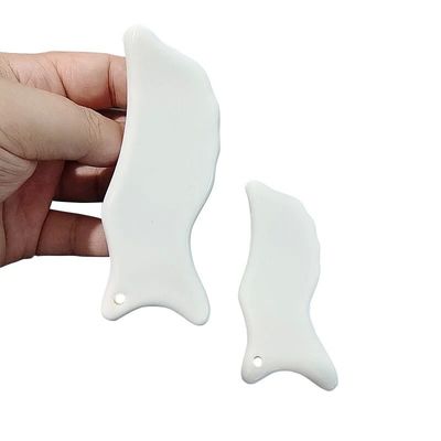 110*50mm Ceramic Guasha Tool for Body Care Facial Gua Sha Massage Board to Reduce Head Neck Back Pain and More