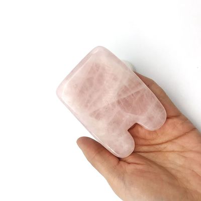 Fish Shape Rose Quartz Crystal Powder Guasha Face Gua Sha Tools for Natural Jade Health Care Cervical Massage Pain Relief