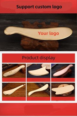Hot Brass Guasha Scraping Massage Tools Metal Gua Sha Tools For Spa with Customized Logo Availabled Plain