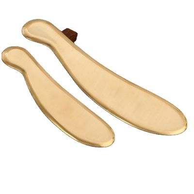 Hot Brass Guasha Scraping Massage Tools Metal Gua Sha Tools For Spa with Customized Logo Availabled Plain